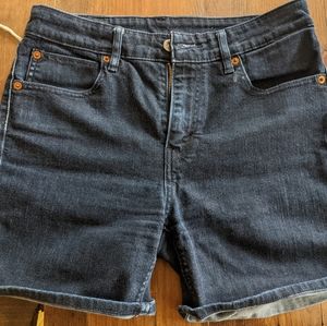 Levi's dark blue denim shorts